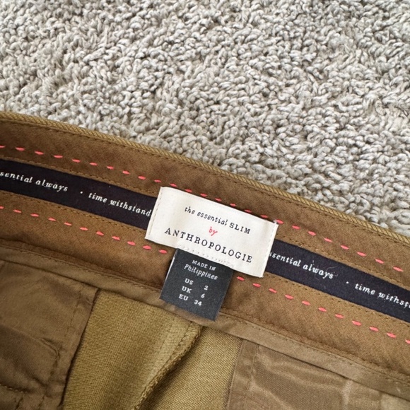 NWT Anthropologie Essential Slim Knit Cargo Pant Size 2 - COLOR : MOSS - Picture 7 of 10
